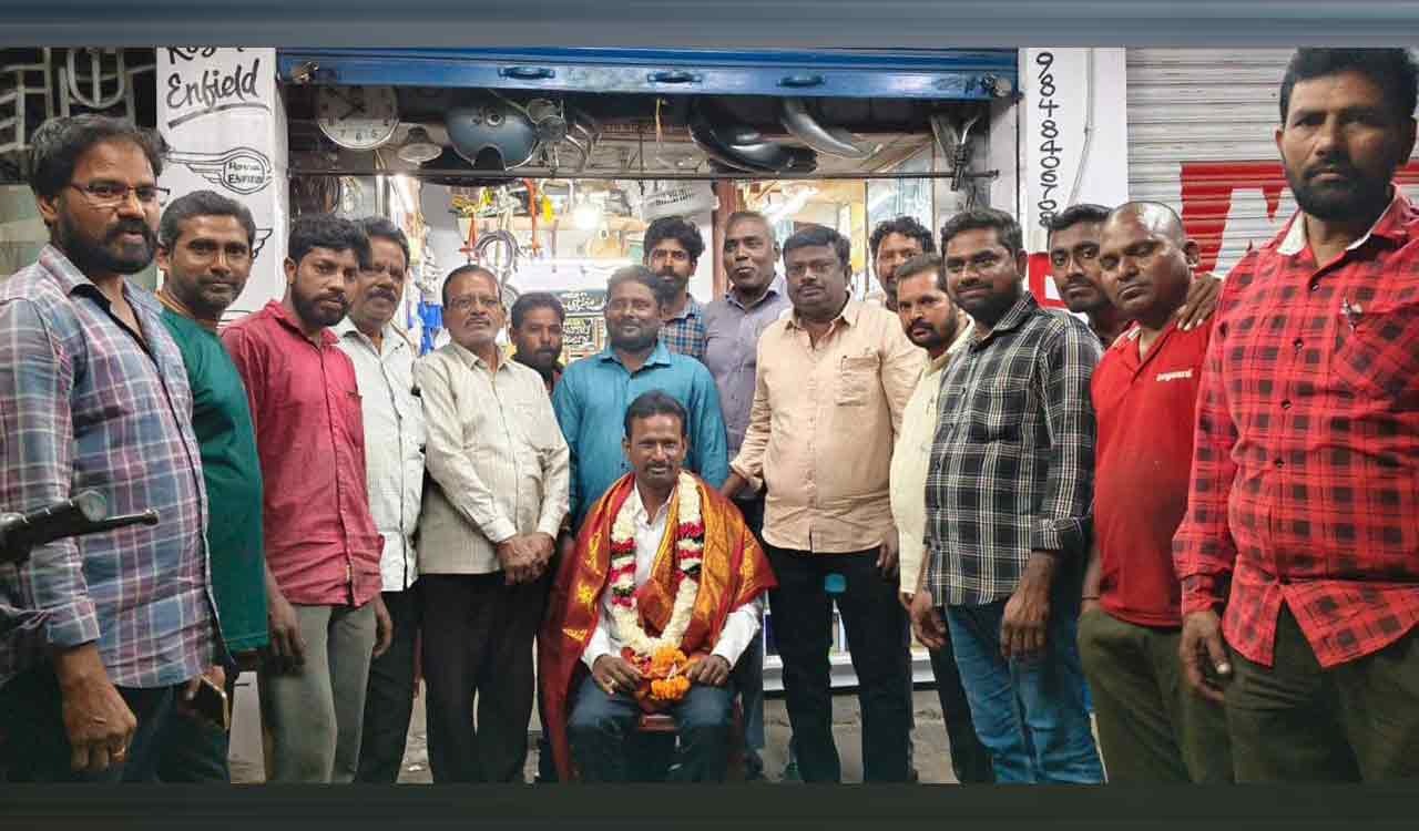 This bike mechanic turned sarpanch in Khammam aims to make his village a model