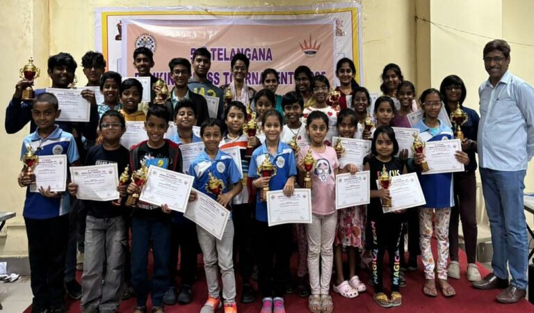 Pranav Susarla and Nageshwari win under-15 chess titles in Telangana