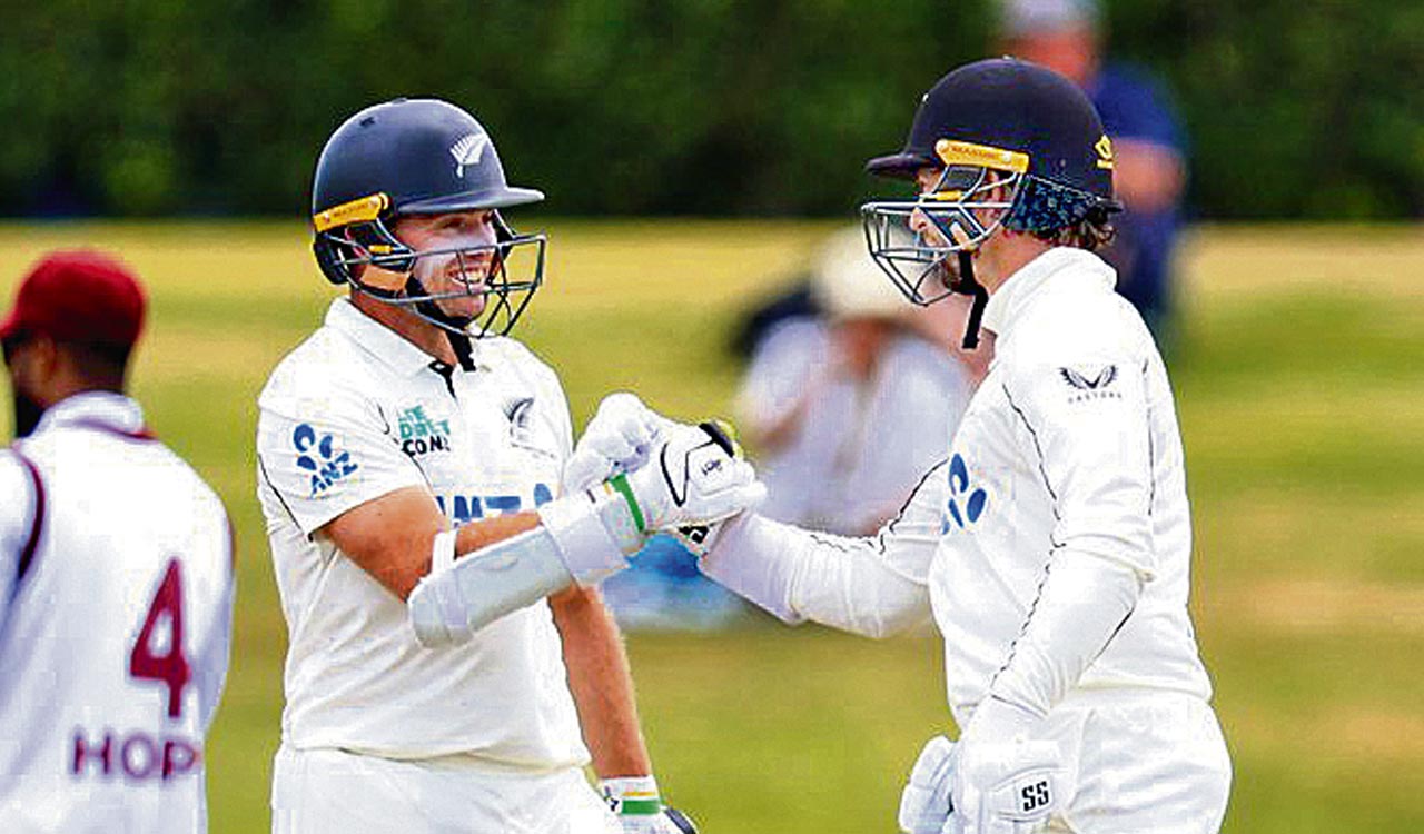 Conway and Latham set 462-run target for West Indies in 3rd Test