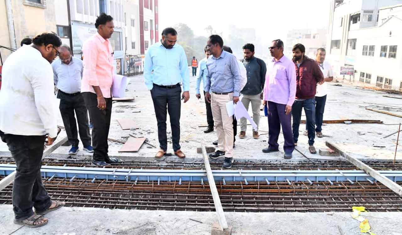 GHMC Commissioner reviews progress on south Hyderabad flyover project