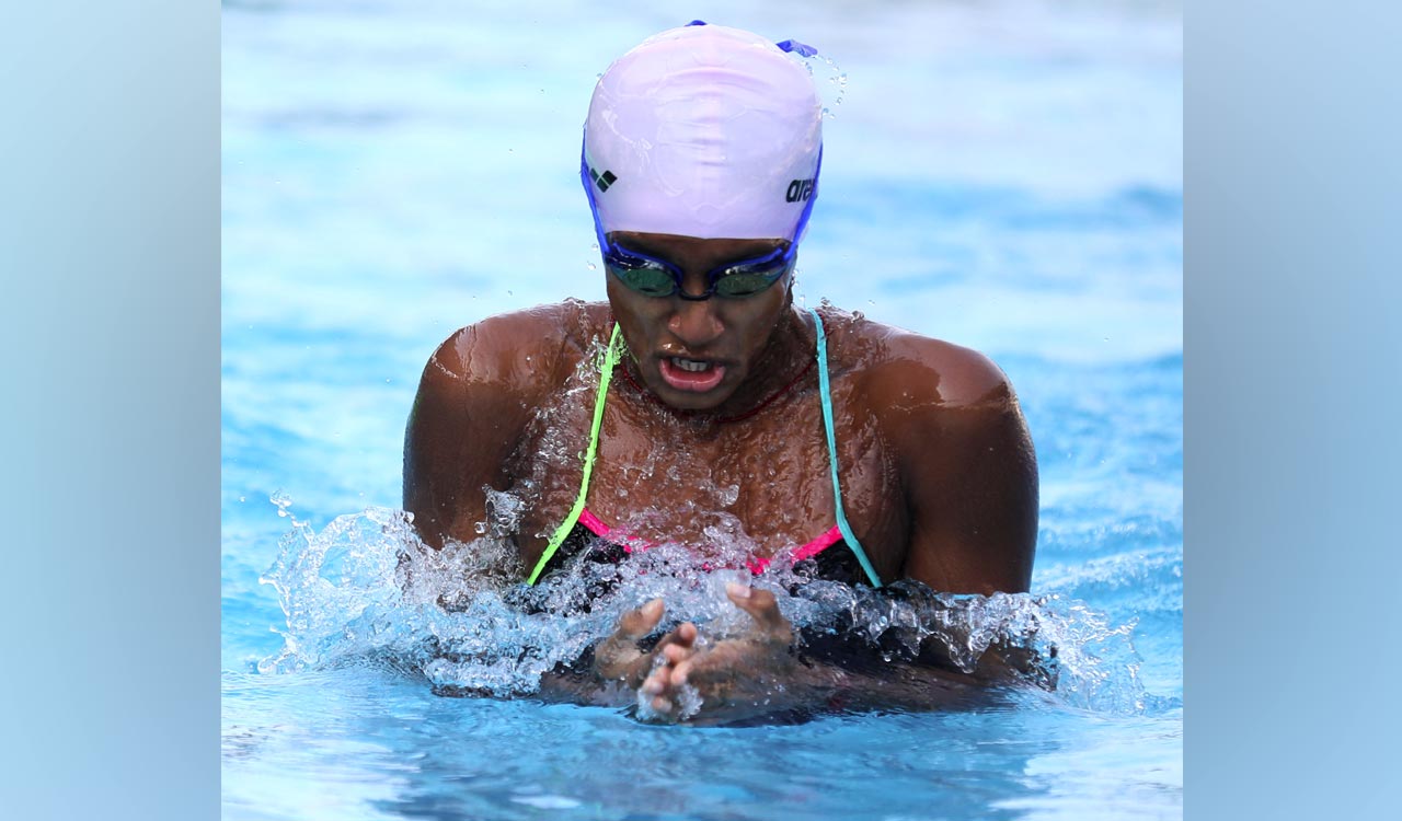 Telangana’s Shivani Karra wins double gold at South Zone aquatics