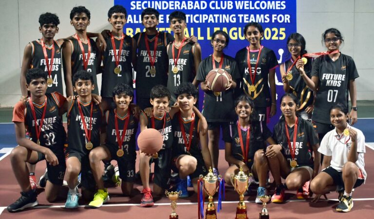 Future Kids School bag double triumph in Secunderabad Basketball Club league