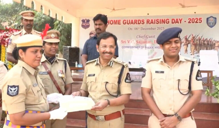 Hyderabad police chief lauds Home Guards, pledges housing and support
