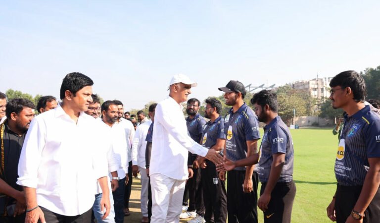 Harish Rao inaugurates Journalist Premier League (JPL) season 2 at Dundigal