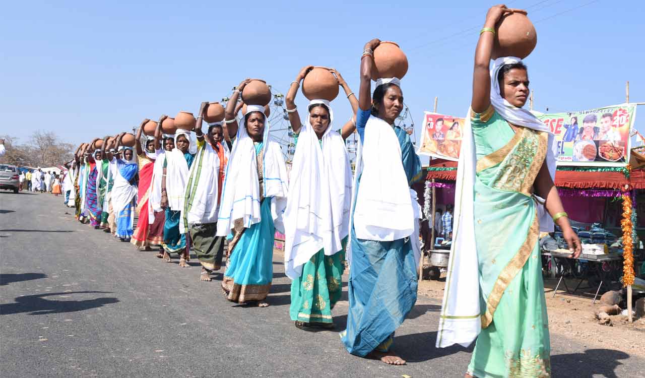 Adilabad: Mesrams begin Nagoba Jatara, the second largest tribal fair in Telangana