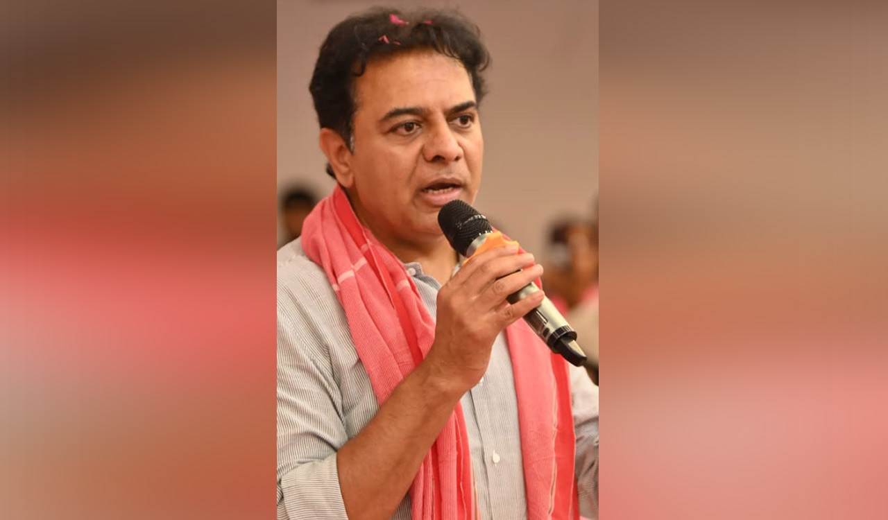 KTR condemns Congress attack on BRS candidate in Kamareddy, warns of serious consequences