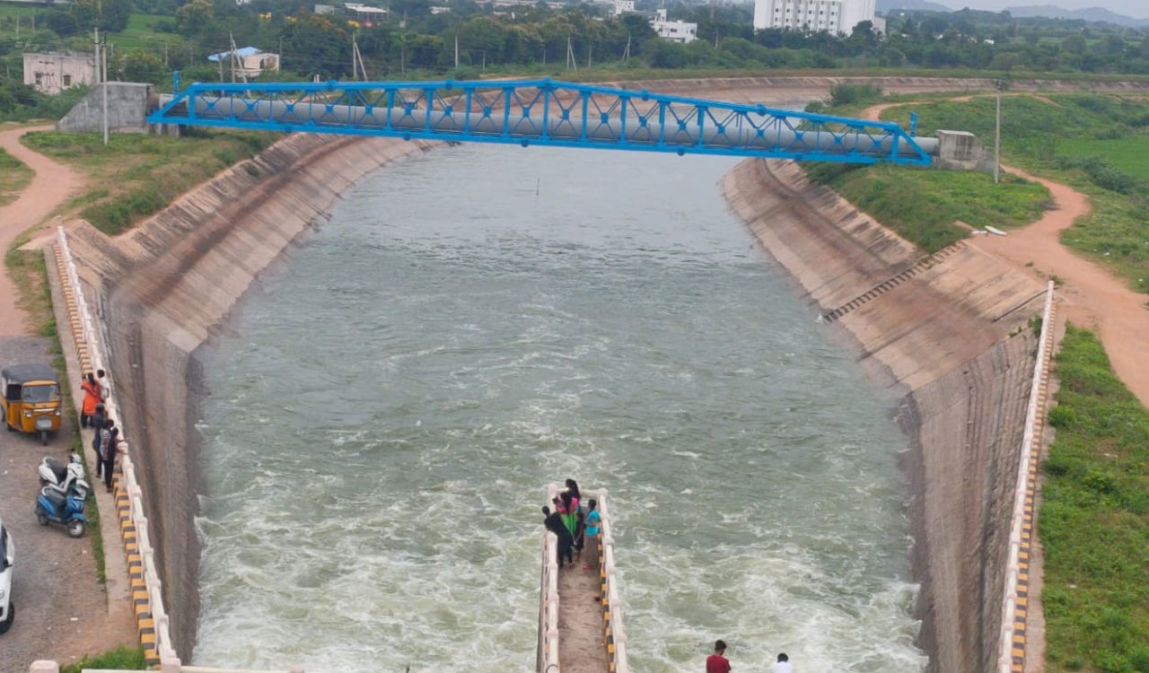 Water released from Lower Manair Dam for Yasangi crops
