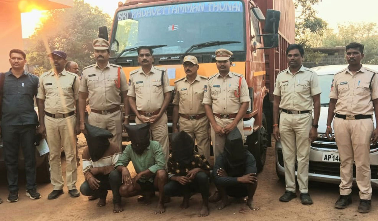 Ganja worth Rs 1.52 crore seized in Kothagudem, student among four arrested