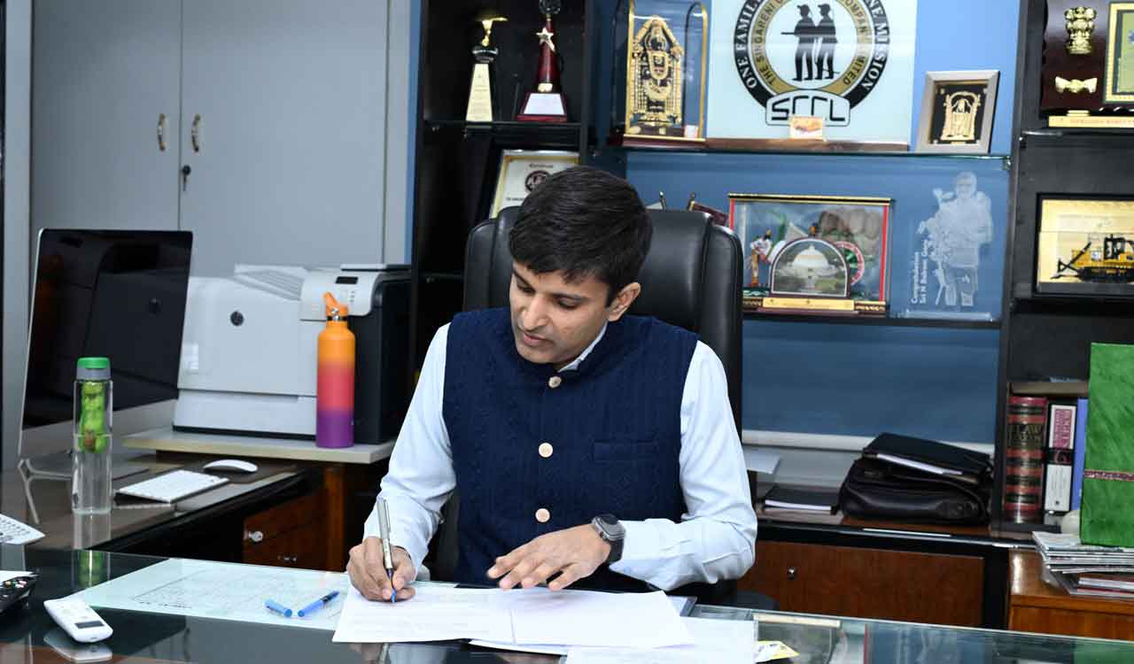 Krishna Bhaskar takes charge as CMD of Singareni Collieries Company Limited