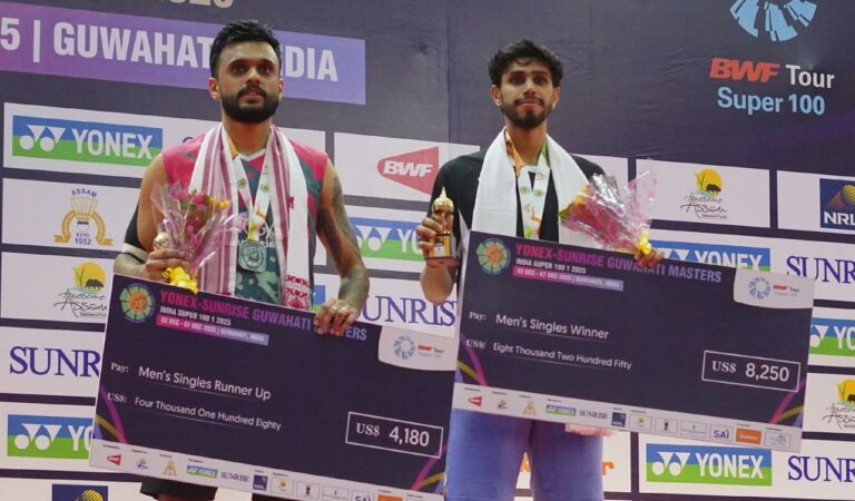 Sankar Saraswat wins Guwahati Masters Super 100 men’s singles title