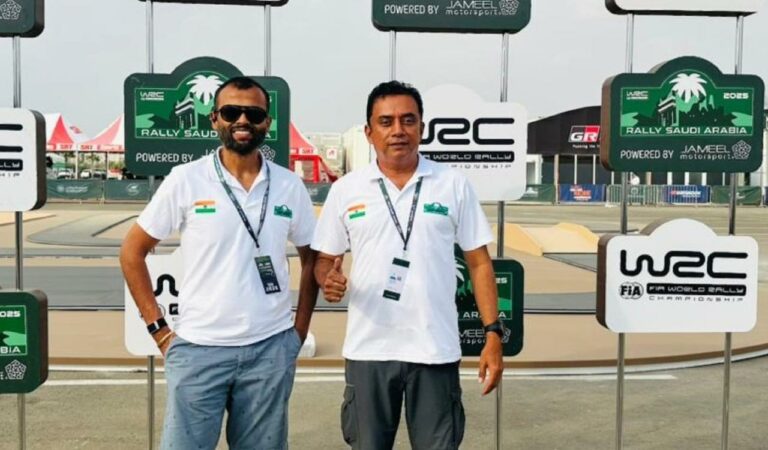 Naveen Puligilla and Musa Sherif create history with WRC podium finish