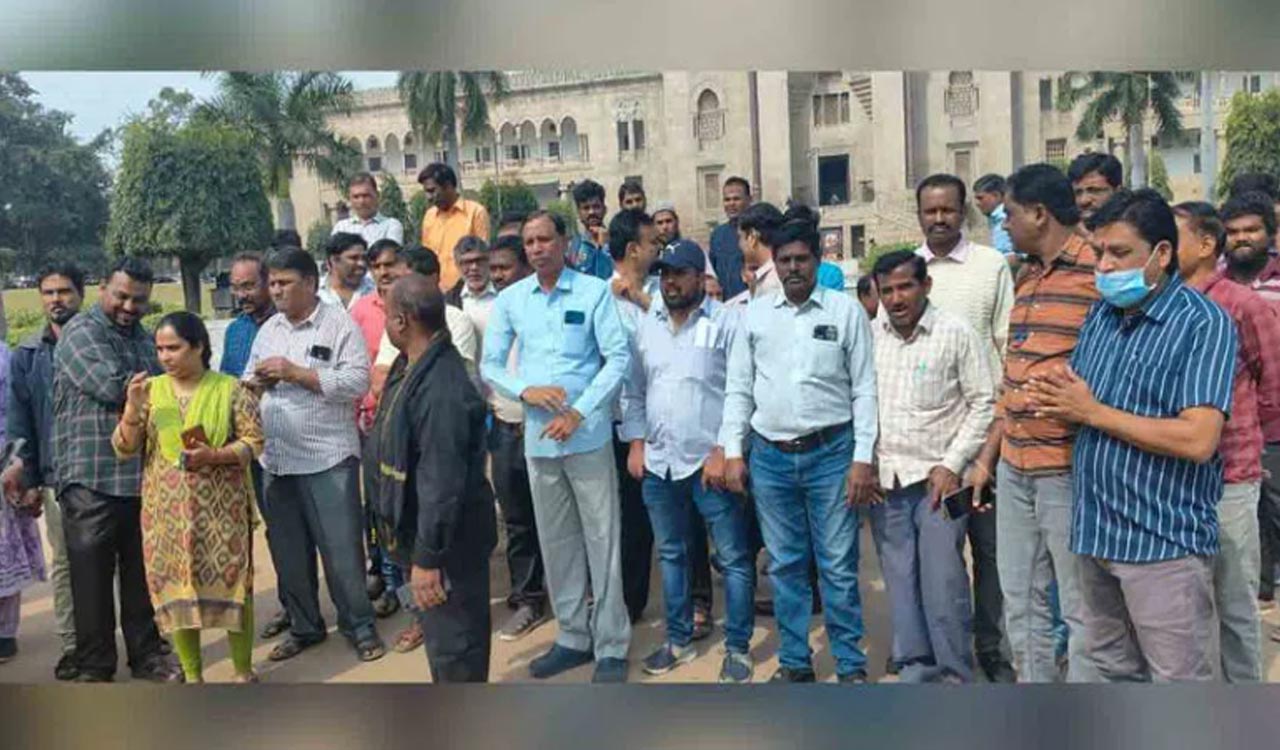 Osmania University non teaching staff urge CM Revanth Reddy to regularise jobs