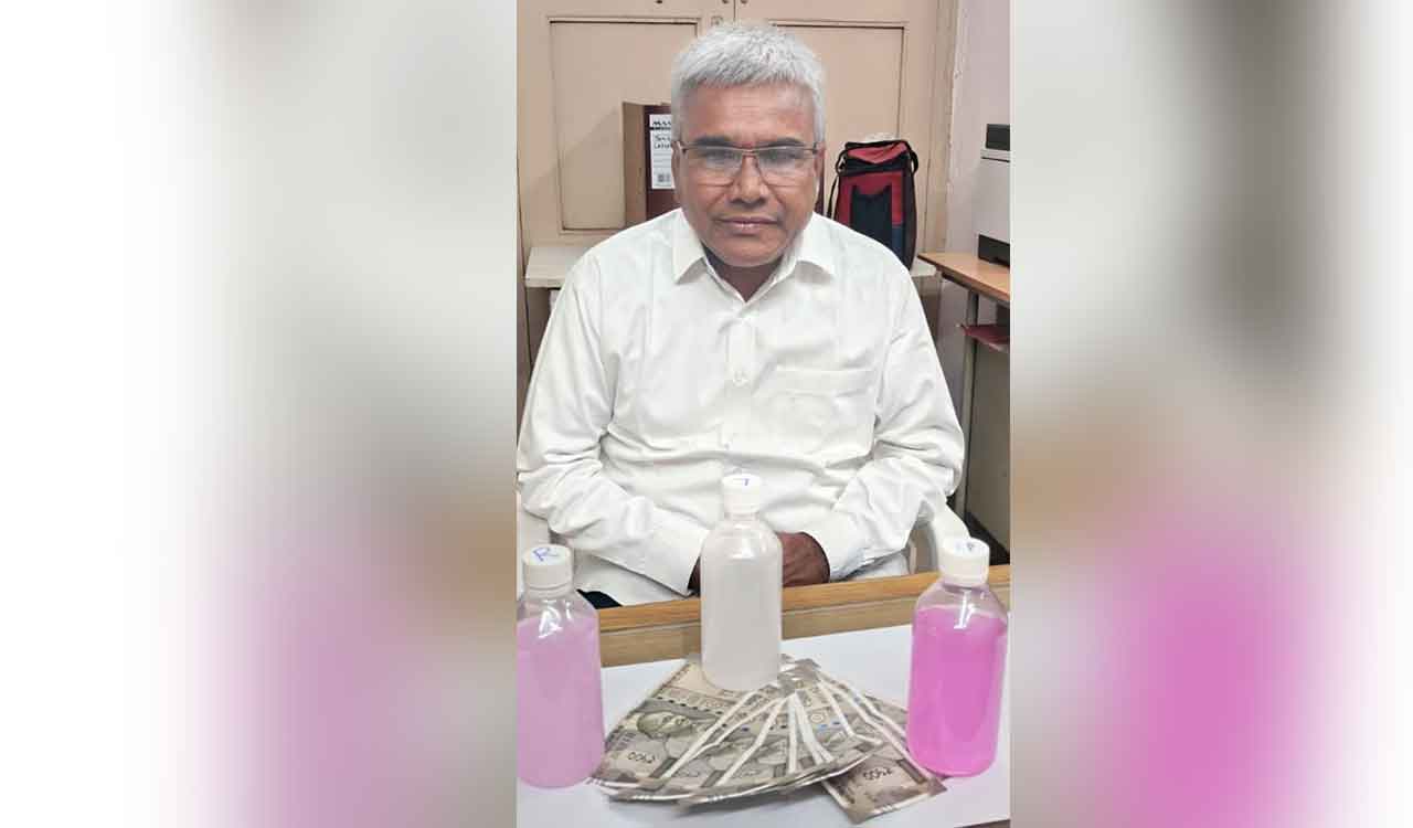Osmania University engineer held for accepting online and cash bribe in Hyderabad