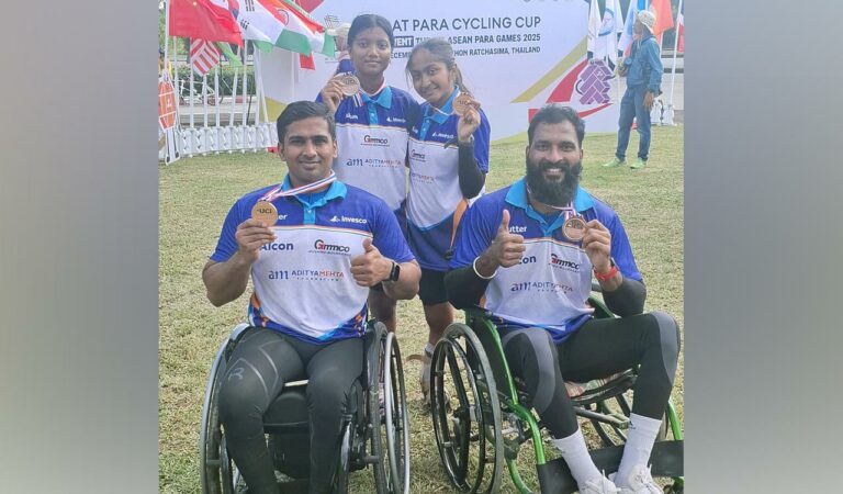 Indian para-cyclists win medals in Thailand Para Cycling Cup