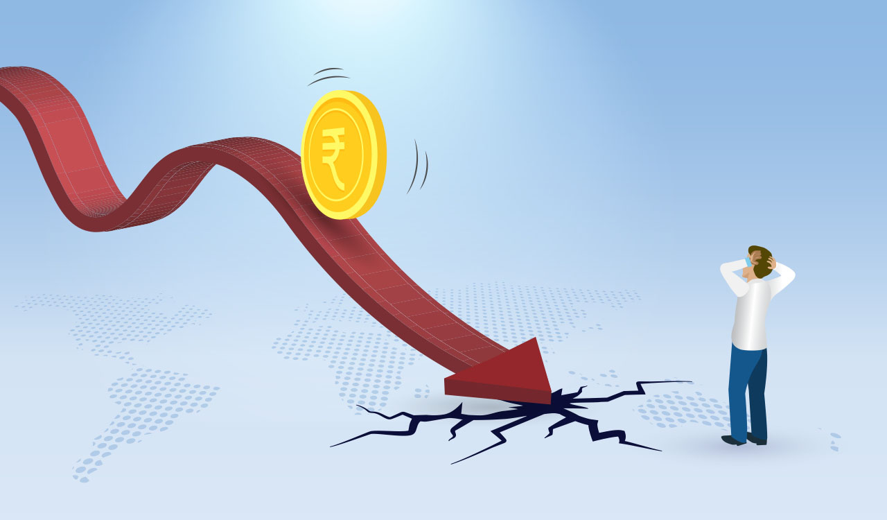 Rupee falls to record low of 91.01 against US dollar