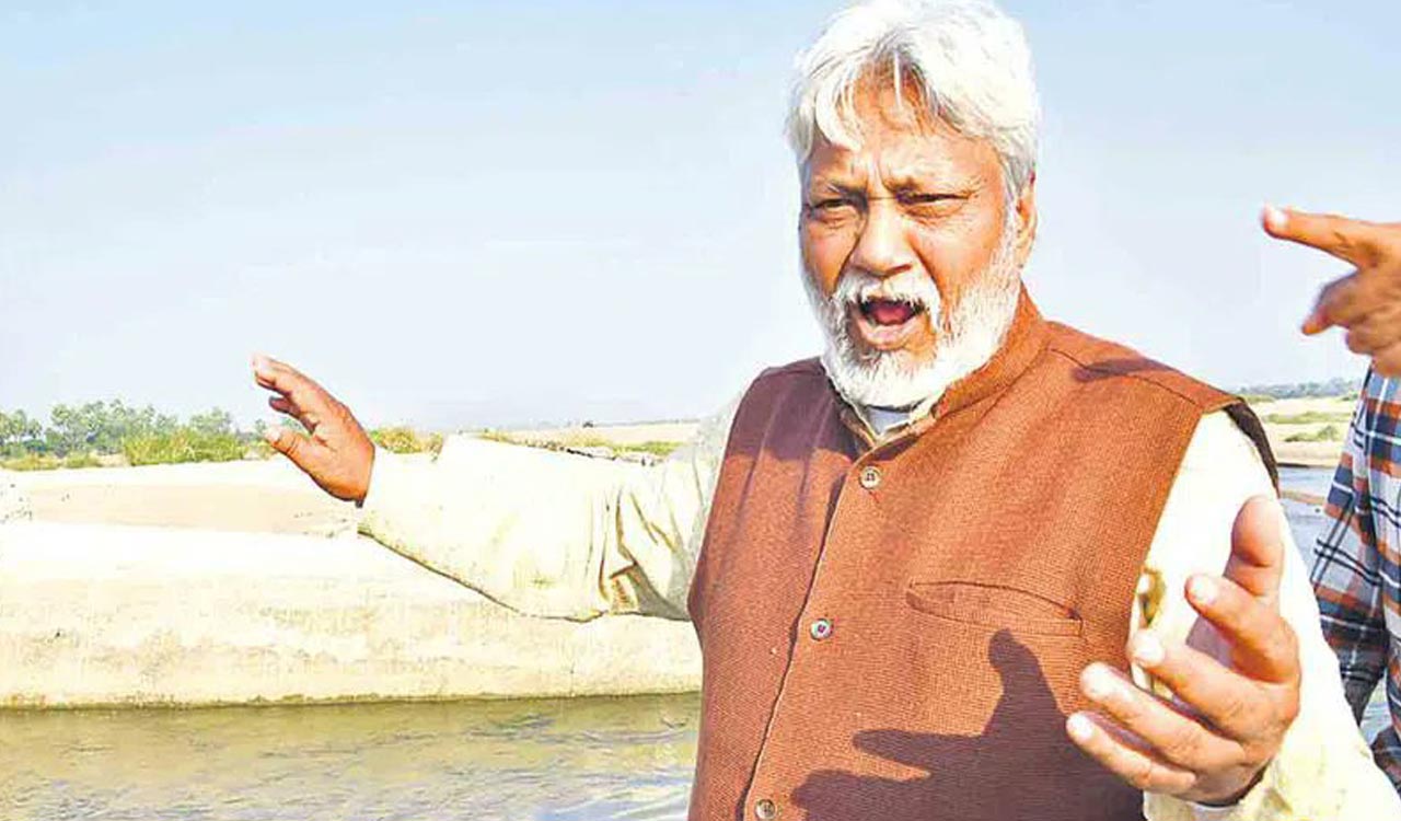 Waterman of India Rajendra Singh warns against demolition of check dams in Telangana