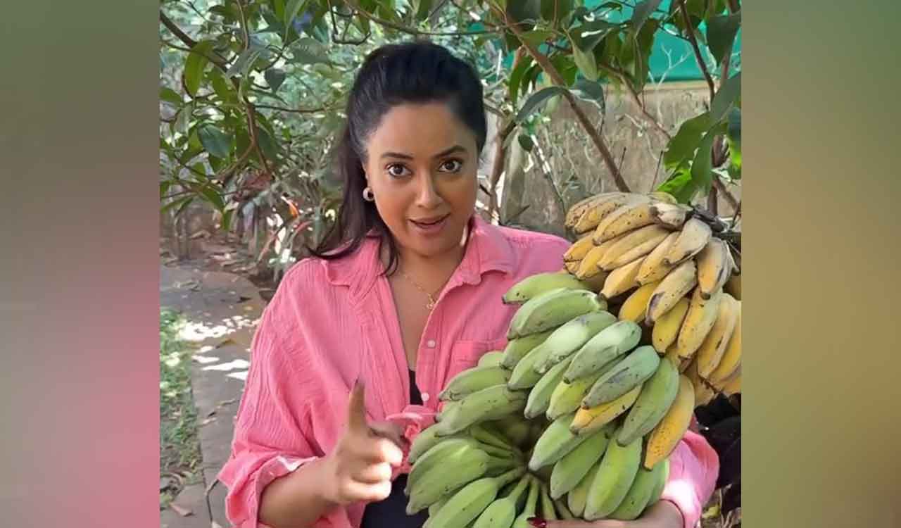 Sameera Reddy highlights natural banana ripening, food safety