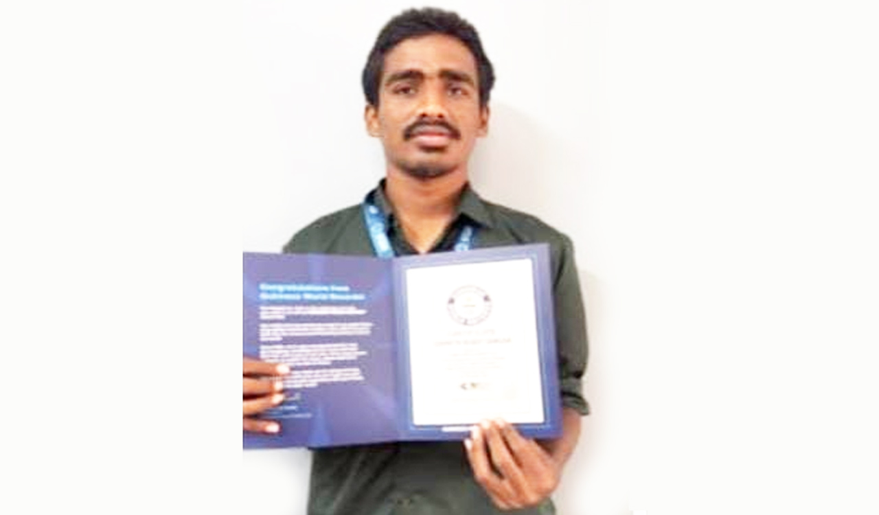 Telangana: Sircilla youngster secures place in Guinness record for developing AI agents