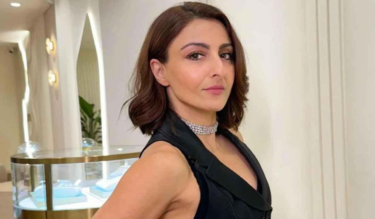 Soha Ali Khan’s gym plan turns into a fun puppy chase