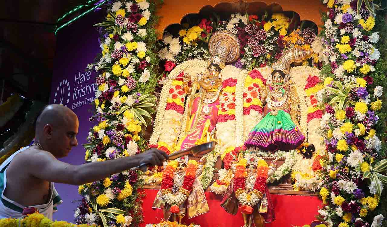 Thousands join Sri Radha Govinda Ratha Yatra in Kokapet