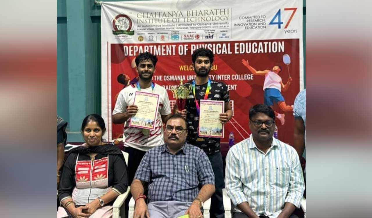Sree Venkateshwara clinch OU inter-college badminton title with 2-1 win