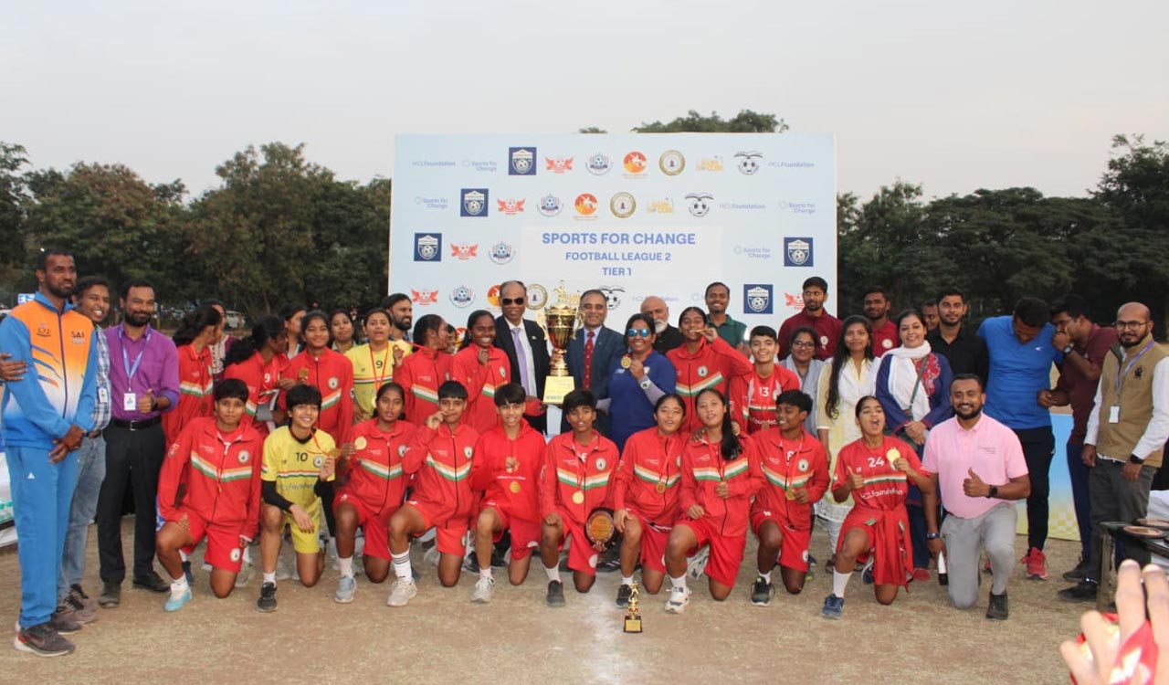 Chennai boys and Sudev FC girls win HCL Foundation Football League titles