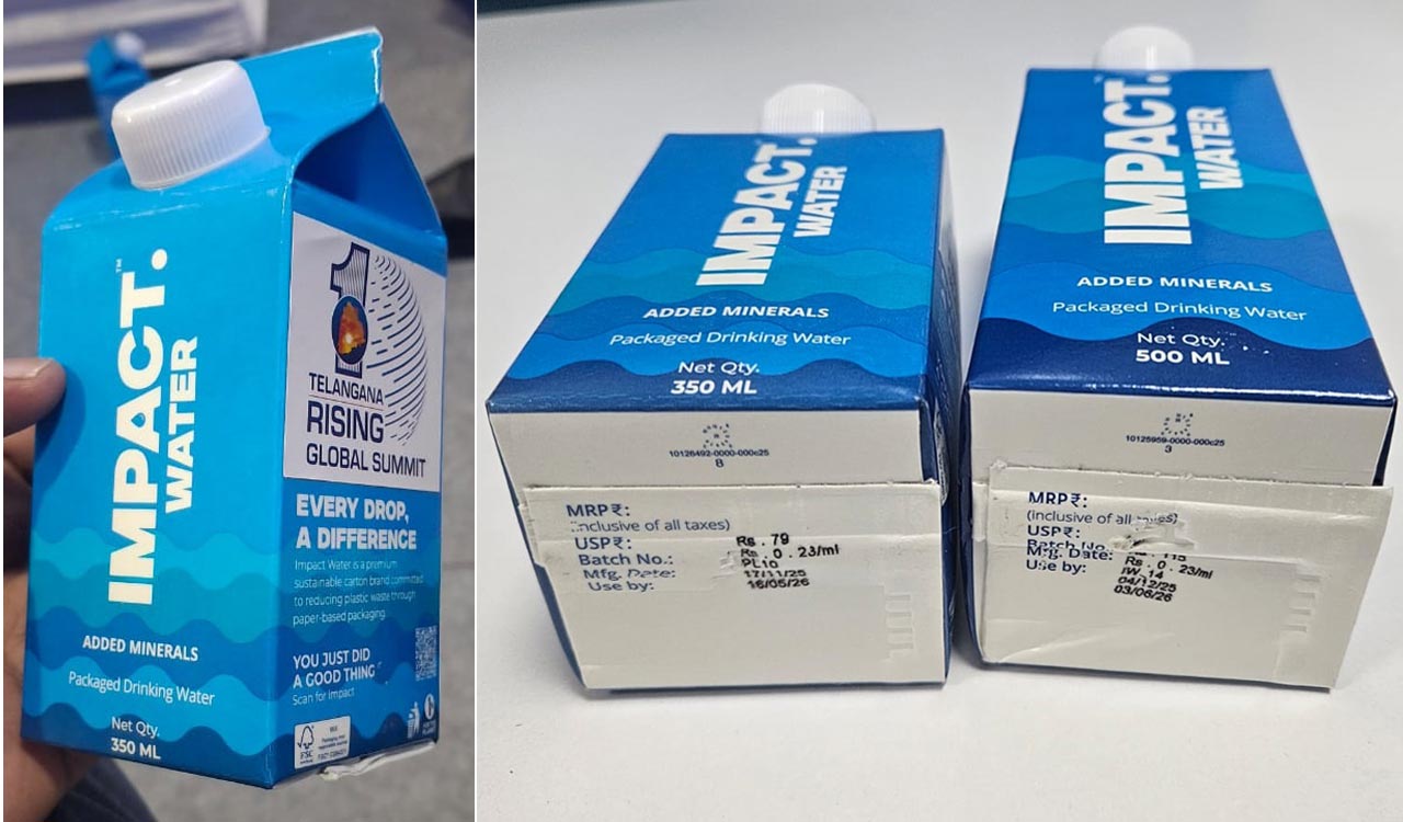 Rs.115 for 500 ml packaged drinking water pack, just Global Summit things!