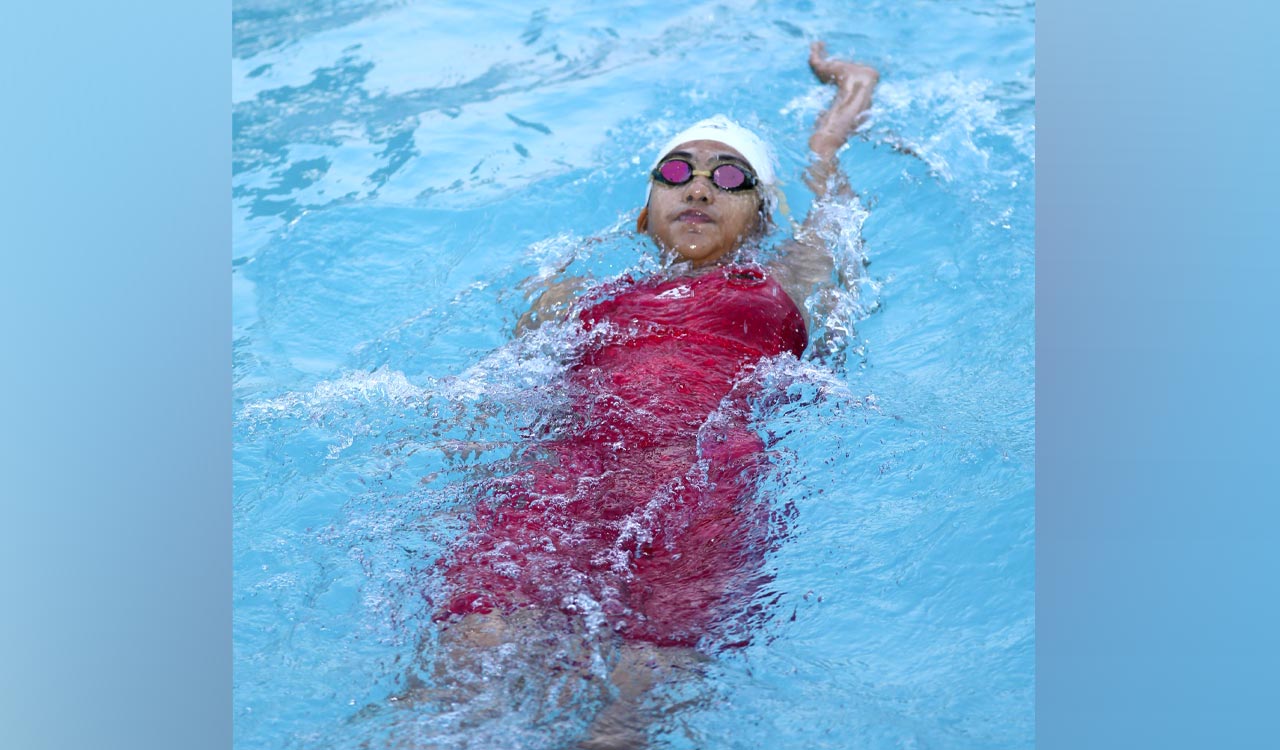 Telangana’s Shivani Karra wins double gold at South Zone aquatics