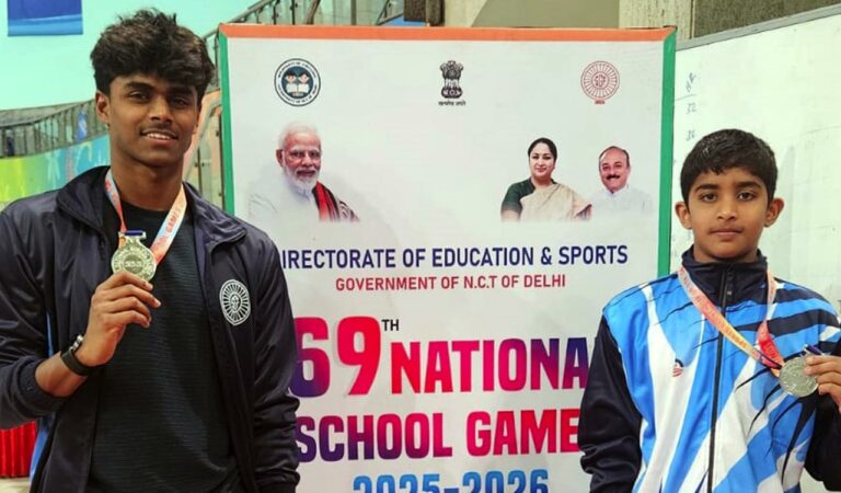 Suhas Preetham and Kashish Srivastava win silver at SGFI swimming nationals