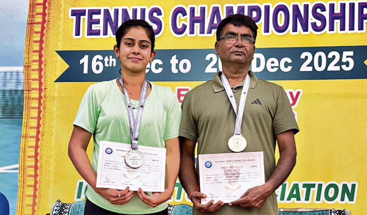 Hyderabad’s Sai Dedeepya wins silver at All India Railway tennis