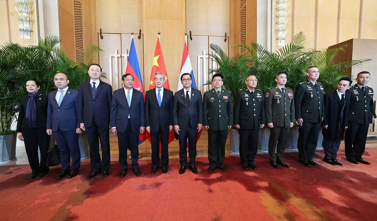 Top diplomats of China, Cambodia and Thailand meet as Beijing seeks to strengthen role in dispute