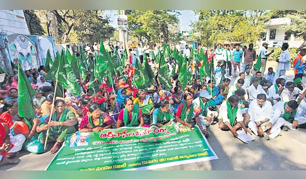 Telangana: Tribals seek stern action against land grabbers in Adilabad