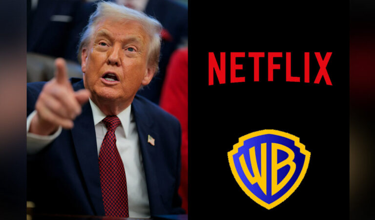 Trump flags antitrust risks in Netflix–Warner mega-merger