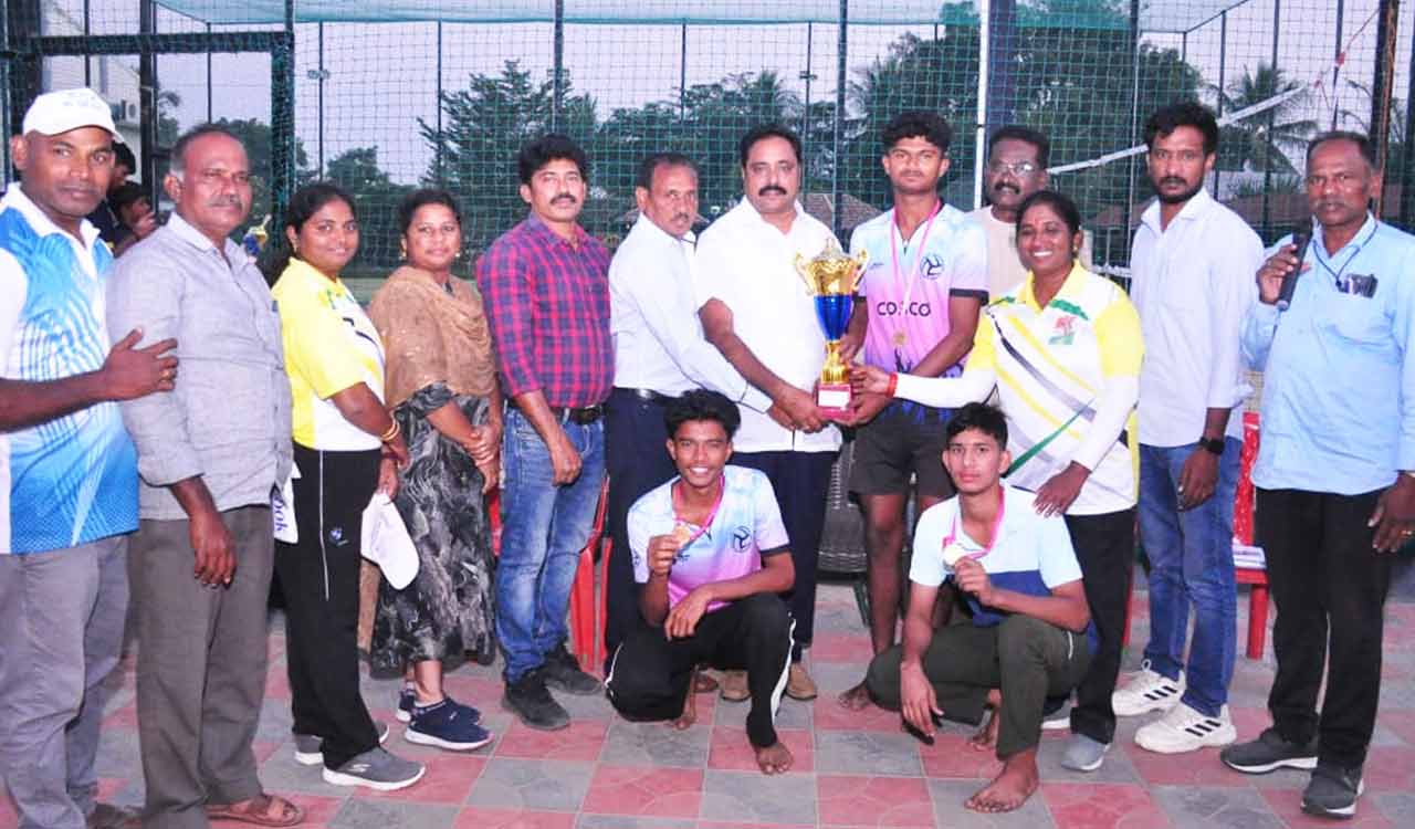 Khammam boys clinch U-17 beach volleyball State title