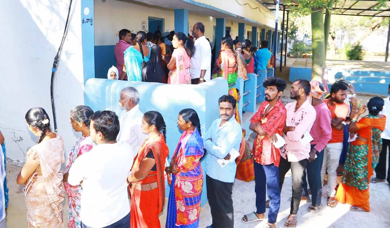 First phase of panchayat polls ends peacefully in erstwhile Karimnagar