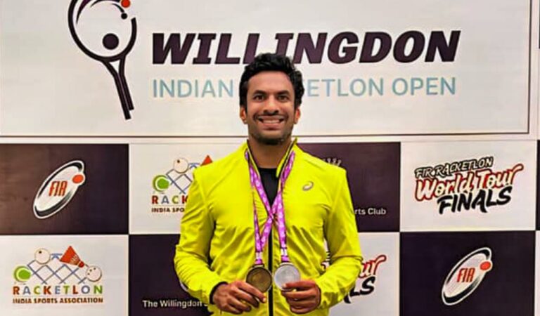Vikramaditya Chaufla wins Willingdon Indian Racketlon Open in Mumbai