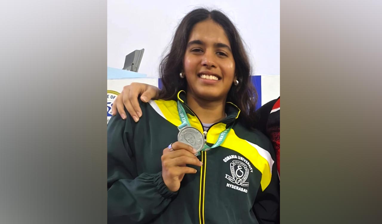 Osmania University’s Vritti Agarwal wins silver in swimming championship