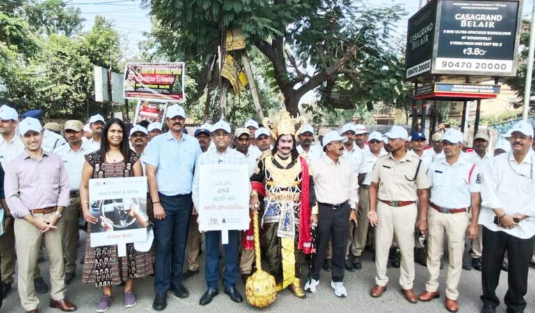Sarvejana Foundation launches unique helmet awareness campaign in Hyderabad