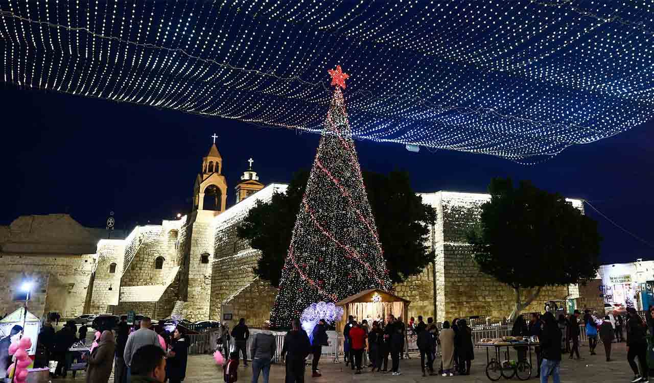 Christmas cheer returns to Bethlehem after two years of Gaza war