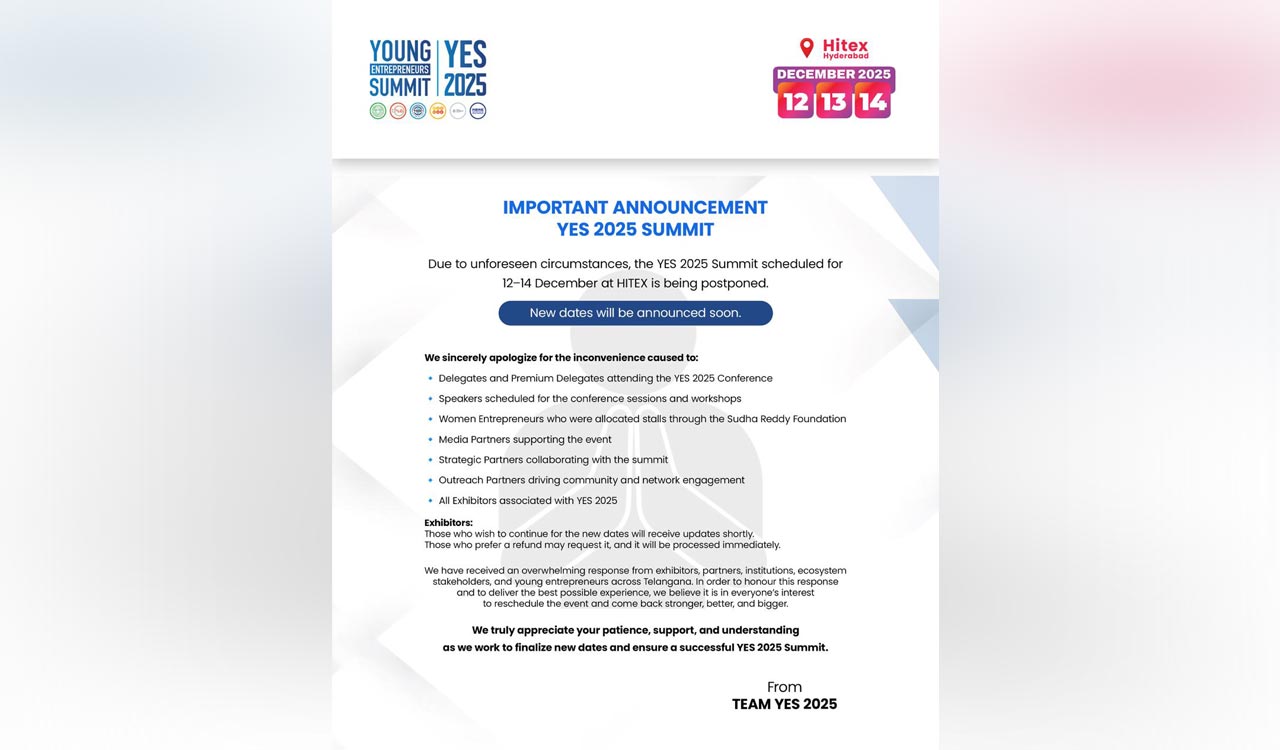 Young Entrepreneurs Summit 2025 postponed at the last minute, ‘unforeseen circumstances’ cited