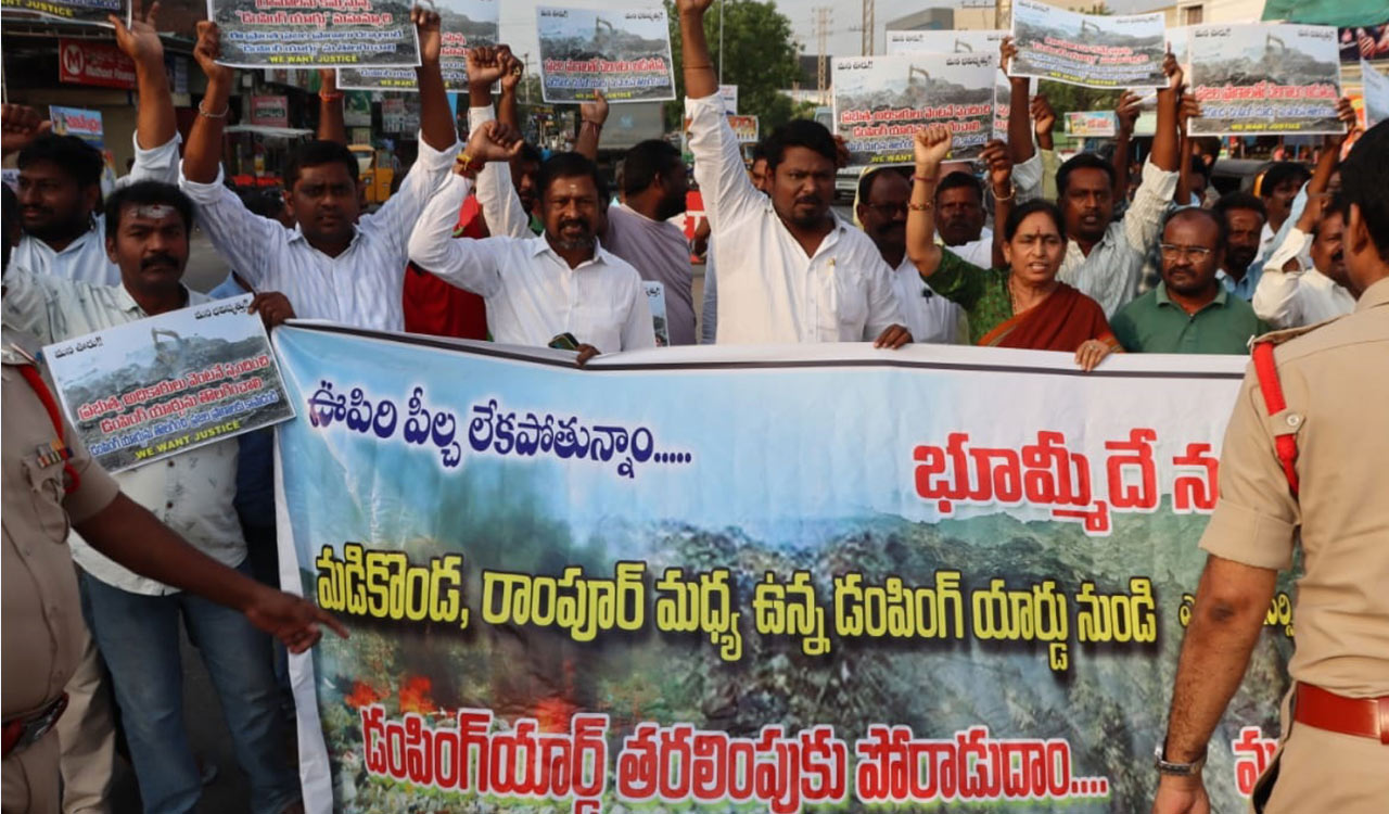 Hanamkonda: Rampur landfill sparks health crisis, residents plan indefinite stir after Sankrathi