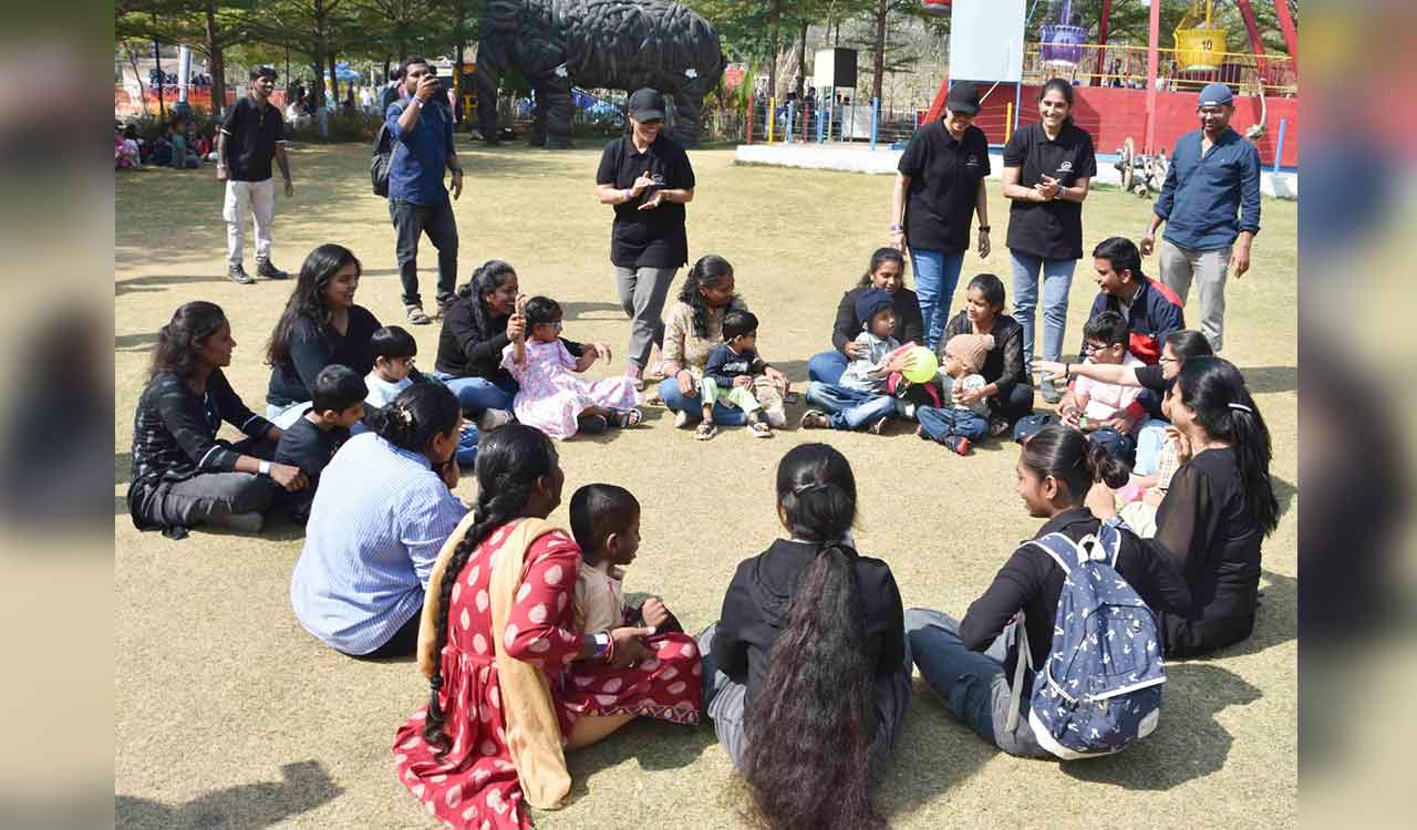 Visually impaired children enjoy fun-filled community day at Wild Waters