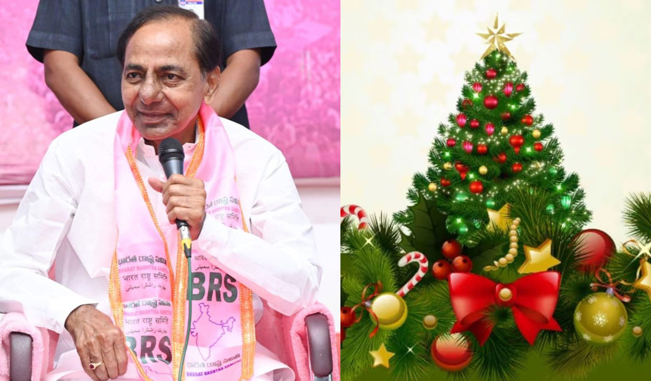 KCR extends Christmas greetings to people of Telangana