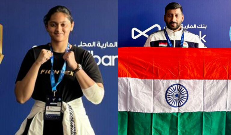 Harsha Ratnakar and Naisha Bajaj shine in kickboxing despite World Championship exit