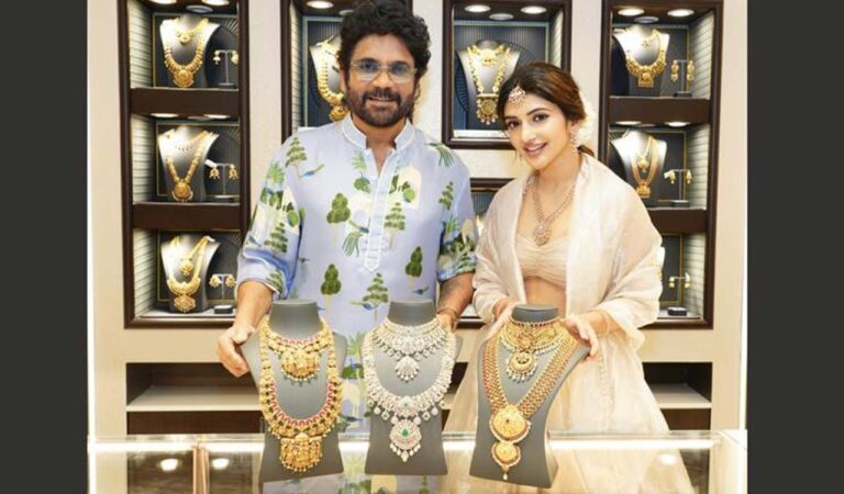 Nagarjuna and Sreeleela open Kalyan Jewellers store in Hyderabad