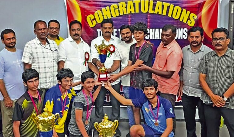 Hyderabad boys and Rangareddy girls win state table tennis titles