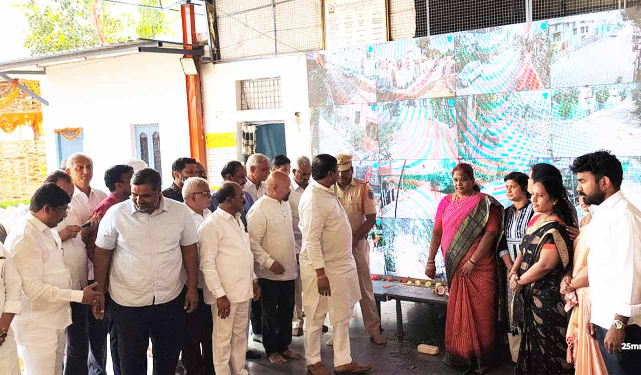 CC cameras inaugurated at Kethana Avenue in Hyderabad