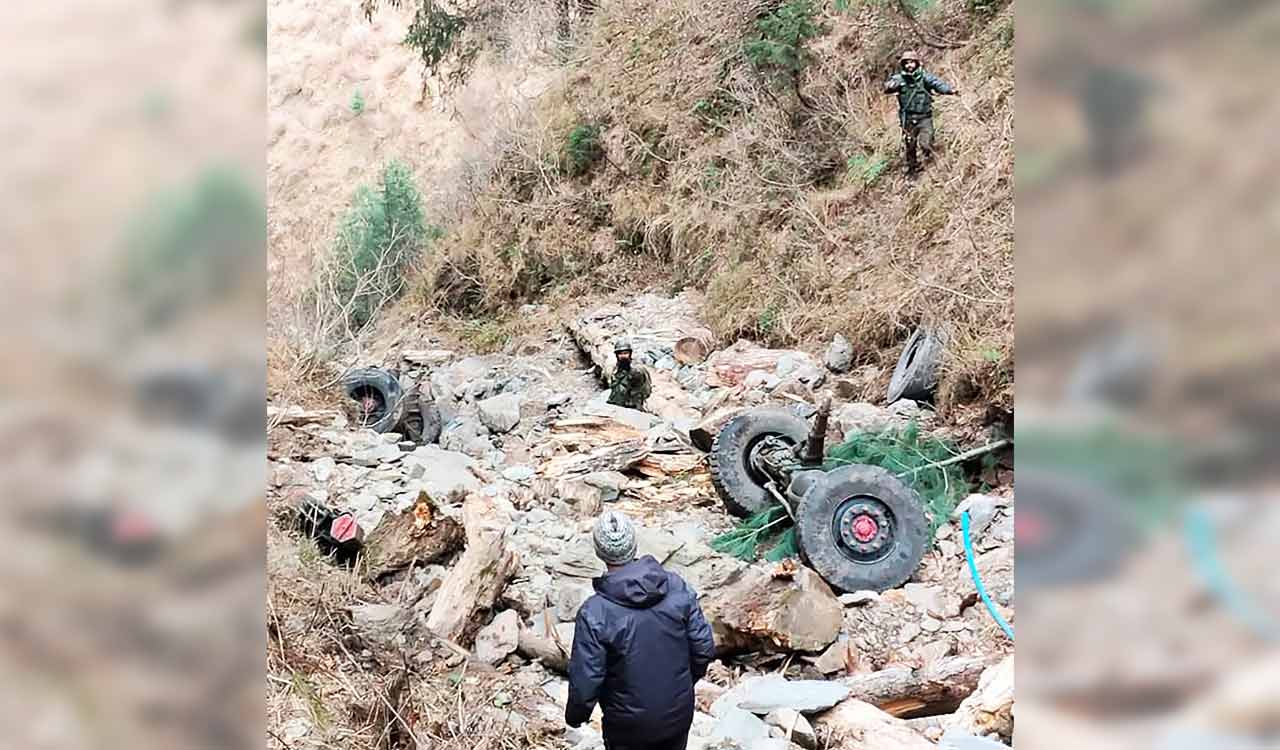 10 soldiers killed as Army vehicle plunges into 200-ft-deep gorge in J&K