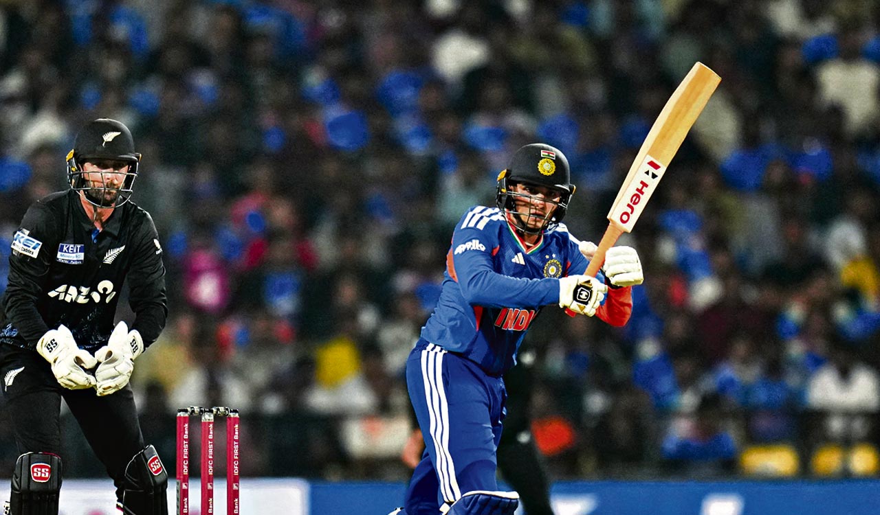 India dominate New Zealand in Nagpur with Abhishek’s fireworks