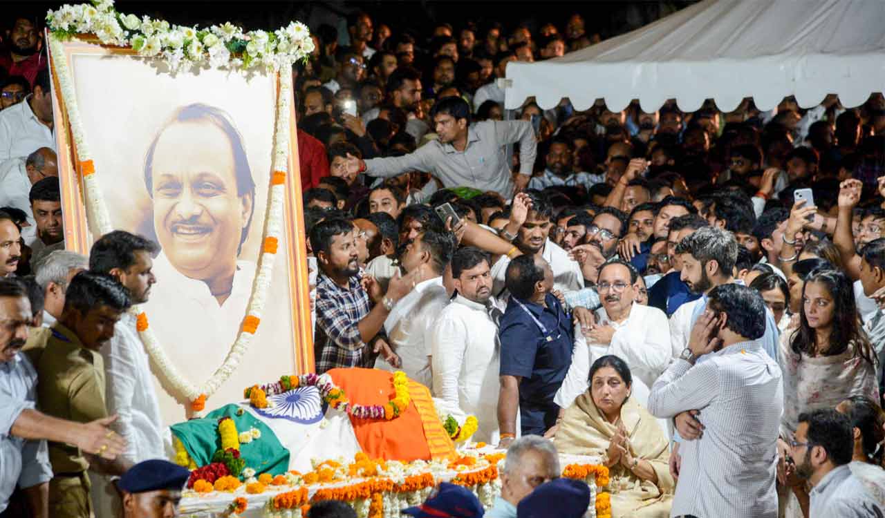Ajit Pawar’s last rites today in Baramati with state honours
